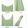 imageArachampampCloz Womens 2025 Summer Dresses Knitted Sleeveless Spring Casual Flowy A Line Beach Vacation Mini SundressLight Green