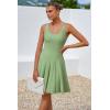 imageArachampampCloz Womens 2025 Summer Dresses Knitted Sleeveless Spring Casual Flowy A Line Beach Vacation Mini SundressLight Green