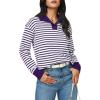 imageArachampampCloz Womens Swaters 2024 Fall Fashion Outfits Long Sleeve Crewneck Knit Tops Ruffle Casual TShirts Cute Tees BlousesPurple3170