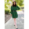 imageArachampampCloz Womens Fall Fashion 2024 Sweater Dress Oversized Crew Neck Long Sleeve Knit Pullover Winter ClothesGreen