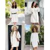 imageArachampampCloz Womens Fall Fashion 2024 Sweater Dress Oversized Crew Neck Long Sleeve Knit Pullover Winter ClothesOffwhite