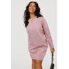 imageArachampampCloz Womens Fall Fashion 2024 Sweater Dress Oversized Crew Neck Long Sleeve Knit Pullover Winter ClothesPink