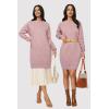 imageArachampampCloz Womens Fall Fashion 2024 Sweater Dress Oversized Crew Neck Long Sleeve Knit Pullover Winter ClothesPink