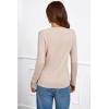 imageArachampampCloz Womens Wool Blend ButtonCuff Fall Fashion Casual SweatersApricot