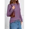 imageArachampampCloz Womens Wool Blend ButtonCuff Fall Fashion Casual SweatersPurple