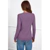 imageArachampampCloz Womens Wool Blend ButtonCuff Fall Fashion Casual SweatersPurple