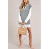 imageArachampampCloz Womens Sweater Vest 2024 Fall Winter Knitted V Neck Oversized Casual Cap Sleeve Pullover Tank TopsGrey