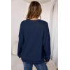 imageArachampampCloz Womens Wool Blend Oversized Sweaters Crewneck Casual Fall Outfits Fashion TopsNavy
