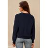 imageArachampampCloz Womens Wool Blend V Neck Fall Business Casual Sweater Tops 2025Navy