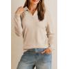 imageArachampampCloz Womens Wool Blend Collared Fall Pullover Sweaters Business Casual Outfits 2025Apricot