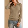 imageArachampampCloz Womens Wool Blend Collared Fall Pullover Sweaters Business Casual Outfits 2025Camel