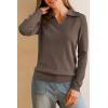 imageArachampampCloz Womens Wool Blend Collared Fall Pullover Sweaters Business Casual Outfits 2025Coffee