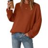 imageArachampampCloz Womens Wool Blend Oversized Sweaters Crewneck Casual Fall Outfits Fashion TopsCaramel