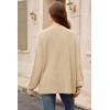 imageArachampampCloz Womens Wool Blend Oversized V Neck Casual Sweaters 2025Apricot