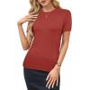 imageArachampampCloz Womens Wool Blend Business Casual Essential Fall Layering Pullover SweatersDeep Red