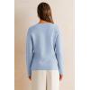 imageArachampampCloz Womens Wool Blend Sweater Blazers Business Casual Jacket with Pockets 2025Blue