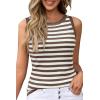 imageArachampampCloz Womens Wool Blend Sweaters Non See Through AllSeason Business Casual Tank 2025Coffeebeige