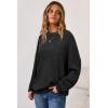 imageArachampampCloz Womens Wool Blend Oversized Sweaters Crewneck Casual Fall Outfits Fashion TopsBlack Balck