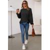 imageArachampampCloz Womens Wool Blend Oversized Sweaters Crewneck Casual Fall Outfits Fashion TopsBlack Balck