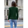 imageArachampampCloz 2024 Fall Sweaters Long Puff Sleeve Tops Crew Neck Special Dots Trendy Casual Lightweight Pullover Clothes OutfitsGreen