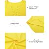 imageArachampampCloz Womens Long Sleeve Lace Fall Tops Solid V Neck Button Henley Shirt Casual Tunic BlouseYellow01