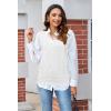 imageArachampampCloz Womens Sweater Vest 2025 Fashion Sleeveless V Neck Business Casual Tank Knit Pullover Tops Spring TrendyWhite