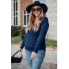 imageArachampCloz Womens Soft V Neck Long Sleeve Fall Casual Regular Fit Sweater TopsBlue