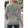 imageArachampCloz Womens Soft V Neck Long Sleeve Fall Casual Regular Fit Sweater TopsLight Grey