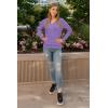imageArachampCloz Womens Soft V Neck Long Sleeve Fall Casual Regular Fit Sweater TopsLilac