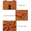 imageArachampCloz Womens Soft V Neck Long Sleeve Fall Casual Regular Fit Sweater TopsRed Caramel