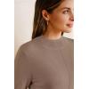 imageArachampCloz Womens Wool Blend Fall Sweaters Mock Neck Business Casual OutfitsCamel