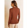 imageArachampCloz Womens Wool Blend Fall Sweaters Mock Neck Business Casual OutfitsCaramel
