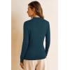 imageArachampCloz Womens Wool Blend Fall Sweaters Mock Neck Business Casual OutfitsDark Blue