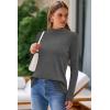 imageArachampCloz Womens Wool Blend Fall Sweaters Mock Neck Business Casual OutfitsDark Gray