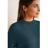 imageArachampCloz Womens Wool Blend Fall Sweaters Mock Neck Business Casual OutfitsDark Green