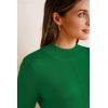 imageArachampCloz Womens Wool Blend Fall Sweaters Mock Neck Business Casual OutfitsGreen