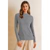 imageArachampCloz Womens Wool Blend Fall Sweaters Mock Neck Business Casual OutfitsGrey