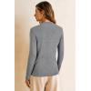 imageArachampCloz Womens Wool Blend Fall Sweaters Mock Neck Business Casual OutfitsGrey