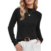 imageArachampCloz Womens Wool Blend Fall Sweaters Mock Neck Business Casual OutfitsAblack