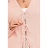 imageArachampCloz Womens Cozy Cotton Tie Front Fall Trendy Bow Cardigan Sweaters 2025Light Pink