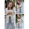 imageArachampCloz Womens Lightweight Cardigan Sweater Fashion Long Sleeve Summer Casual Outfits with Pocket Cozy CloudsApricot