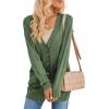 imageArachampCloz Womens Lightweight Cardigan Sweater Fashion Long Sleeve Summer Casual Outfits with Pocket Cozy CloudsArmy Green