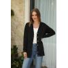 imageArachampCloz Womens Lightweight Cardigan Sweater Fashion Long Sleeve Summer Casual Outfits with Pocket Cozy CloudsBlack