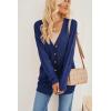 imageArachampCloz Womens Lightweight Cardigan Sweater Fashion Long Sleeve Summer Casual Outfits with Pocket Cozy CloudsNavy Blue