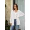 imageArachampCloz Womens Lightweight Cardigan Sweater Fashion Long Sleeve Summer Casual Outfits with Pocket Cozy CloudsOffwhite