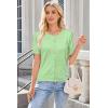 imageArachampCloz Womens Lightweight Short Sleeve Business Casual Cropped Cardigan TopsLight Green