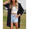 imageArachampCloz Womens Lightweight Summer Beach Kimonos CardiganBlack