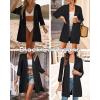 imageArachampCloz Womens Lightweight Summer Beach Kimonos CardiganBlack