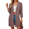 imageArachampCloz Womens Lightweight Summer Beach Kimonos CardiganBrown