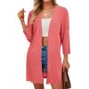 imageArachampCloz Womens Lightweight Summer Beach Kimonos CardiganCoral